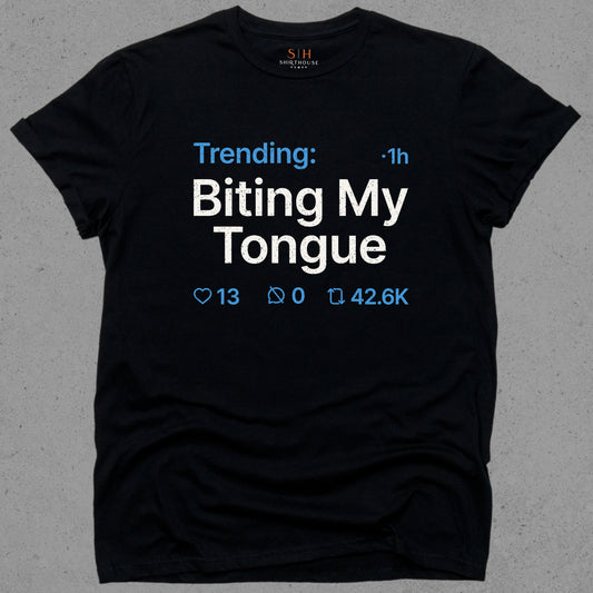 Trending - Biting my tongue