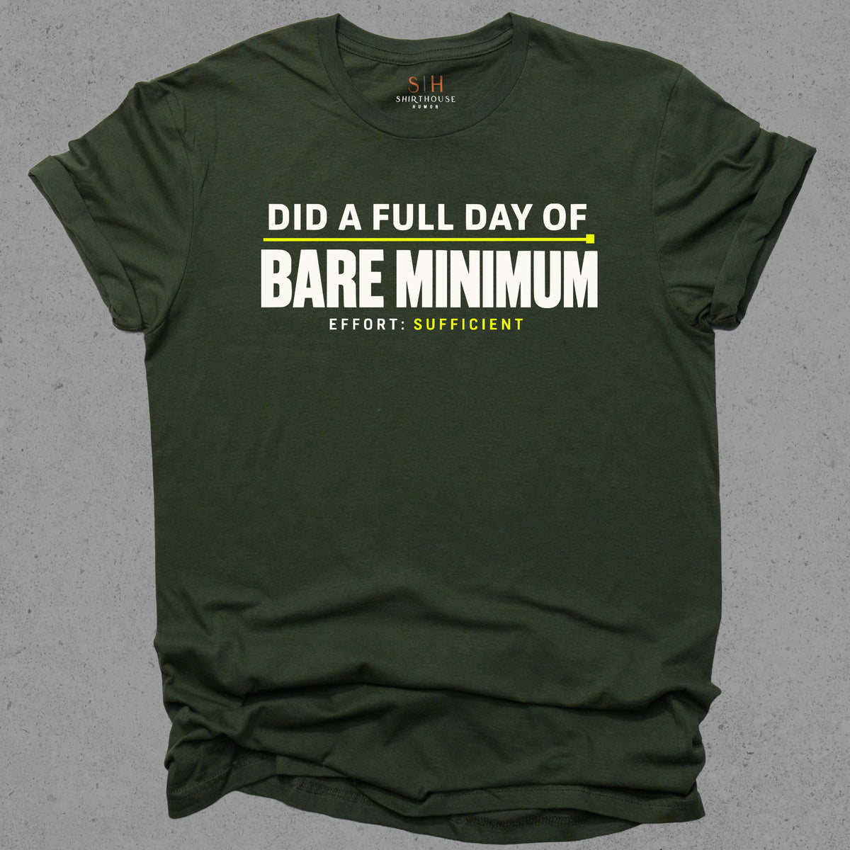 Did a Full Day of Bare Minimum