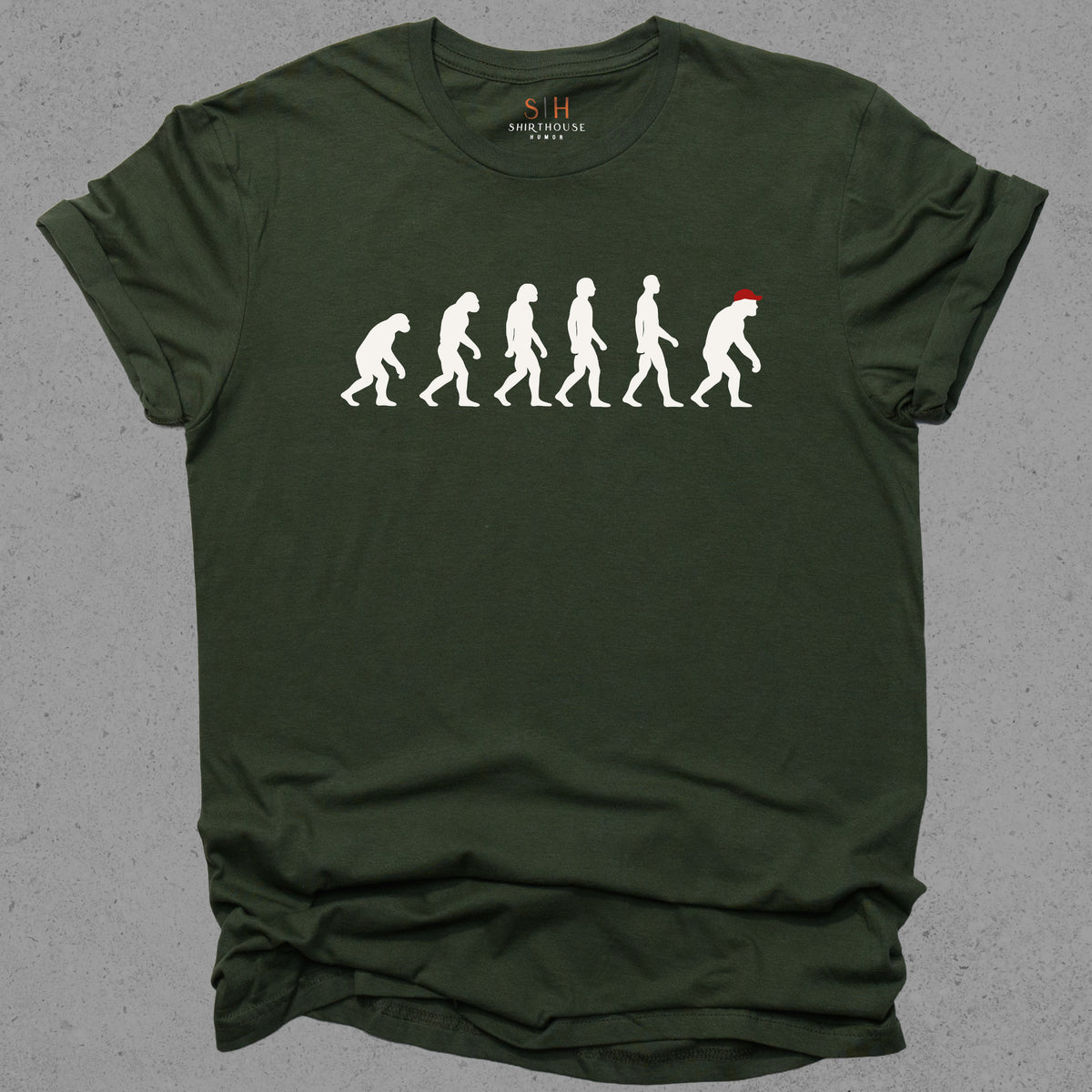 Evolution of Humans Red Cap