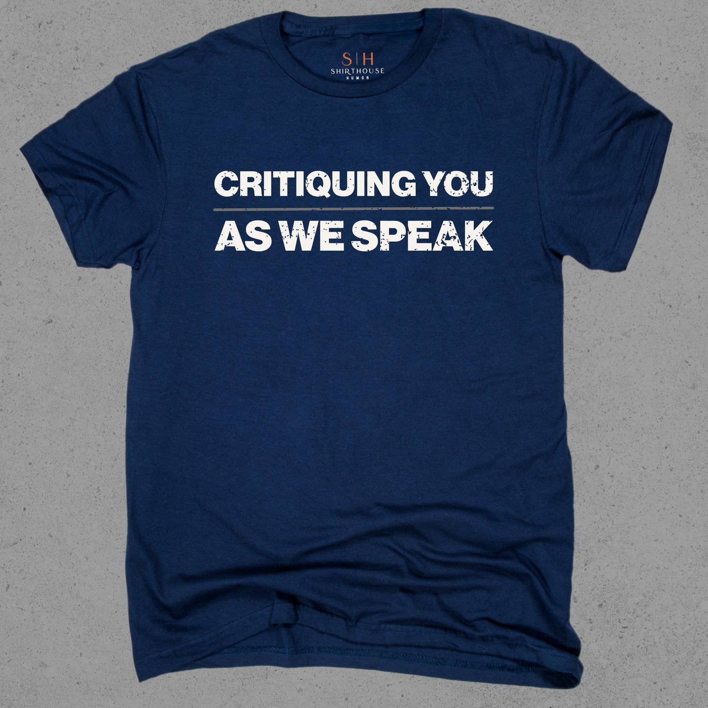 Critiquing you as we speak